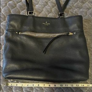 ♠️ Kate Spade ♠️ Black “pebble” Leather Tote